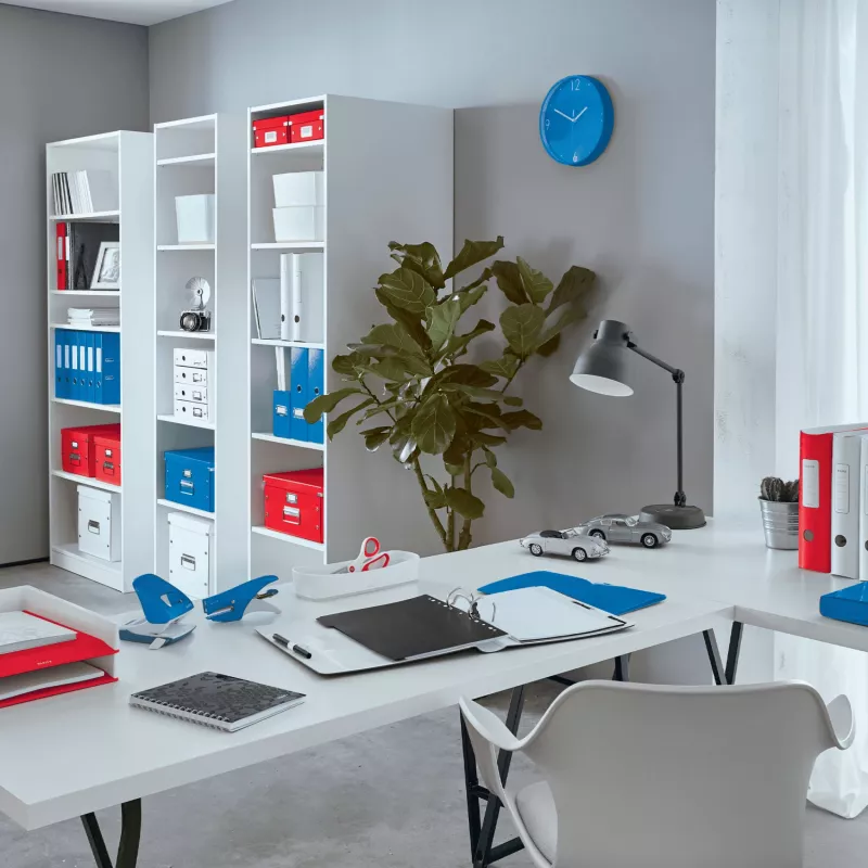 Leitz Porta-revistas WOW, vermelho, plástico, A4, 75 mm, 258 mm, 312 mm