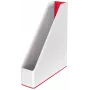 Leitz Caixa para revistas WOW Dual Colour, vermelho, branco, plástico, A4, 73 mm, 318 mm, 272 mm