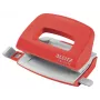 Leitz NeXXt Recycle Mini Perfurador, 10 folhas, vermelho, plástico, 8 cm, 5,5 mm, A4, A5, A6, Folio, US-Quart, 8 x 8 x 8 cm