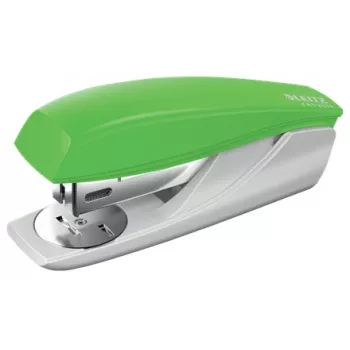 Leitz NeXXt Recycle Agrafador pequeno, 25 folhas, verde, agrafamento padrão, 24/6, plástico, 80 g/m²