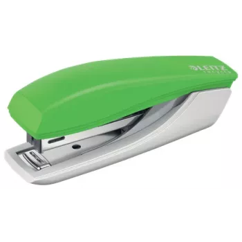 Leitz NeXXt Recycle Mini Agrafador, 10 folhas, verde, agrafamento padrão, plástico, 80 g/m², 3,5 cm