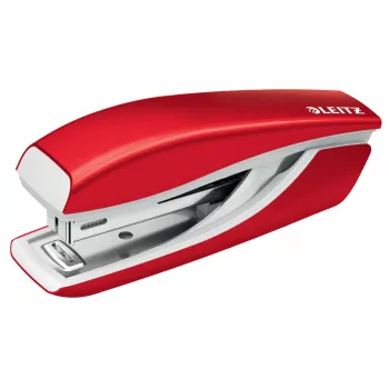 Leitz NeXXt WOW Metal Mini Agrafador, 10 folhas, vermelho, metal, plástico, 80 g/m², 3,5 cm, Top