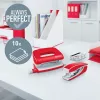 Leitz Conjunto agrafador e perfurador Mini WOW, 10 folhas, vermelho, P2, metal, 80 g/m², 3,5 cm
