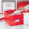 Leitz Click & Store WOW Caixa de arrumação pequena, caixa de arrumação, vermelho, retangular, cartão, monocromático, interior