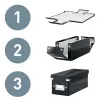 Leitz Click & Store WOW Caixa de arrumação pequena, caixa de arrumação, vermelho, retangular, cartão, monocromático, interior