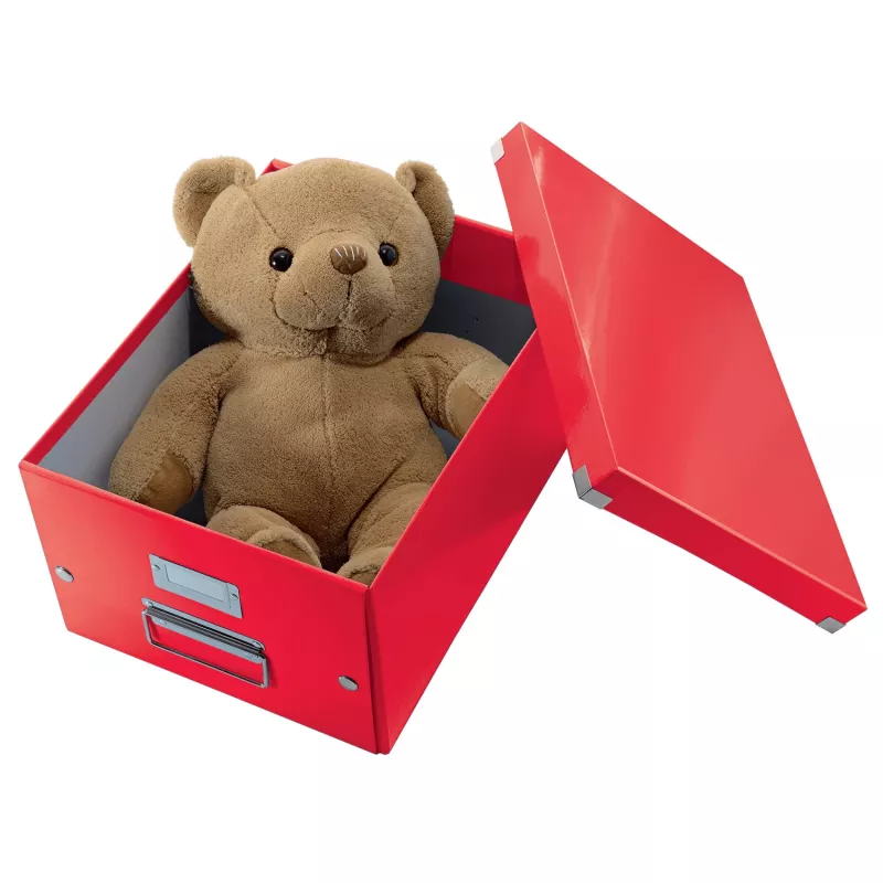 Leitz Caixa Click & Store WOW Cube Large caixa de arrumação, caixa de arrumação, vermelho, retangular, cartão, monocromático, interior