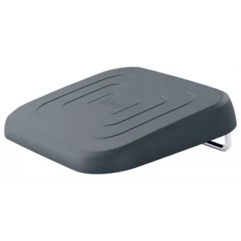 Leitz Ergo Apoio de pés ajustável para secretária, 80 % plástico reciclado, cinzento, plástico reciclado, 34 cm, 42 cm, 340 mm, 420 mm