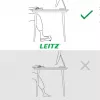 Leitz Ergo Apoio de pés ajustável para secretária, 80 % plástico reciclado, cinzento, plástico reciclado, 34 cm, 42 cm, 340 mm, 420 mm
