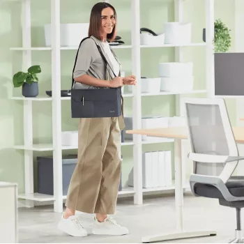 Leitz Fabric Compact Hot Desking Saco de trabalho, tecido, monocromático, unissexo, 355 mm, 200 mm, 210 mm