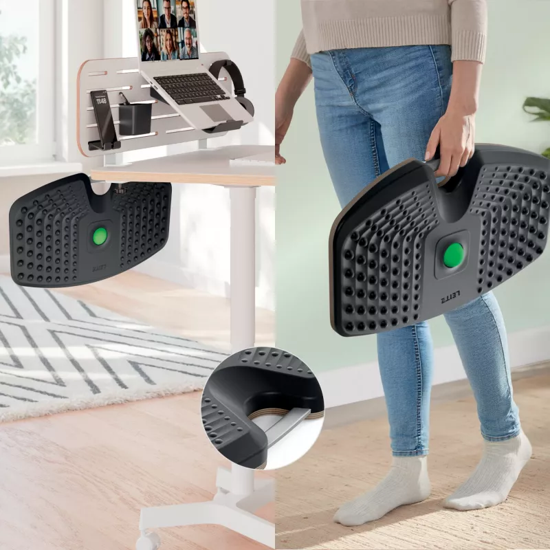 Leitz Ergo Active Balance Board, prancha de equilíbrio, cinzento-escuro, 200 kg, -14 - 14°, 540 mm, 310 mm