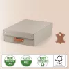 Leitz Puro caixa de arrumação com tampa, média baixa, 8L, 100% cartão reciclado, pack de 2