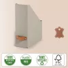 Leitz Puro Caixa para revistas, 100% cartão reciclado, pack de 2, bege, cartão, 100 mm, 260 mm, 310 mm, 310 g