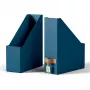 Leitz Puro Caixa para revistas, 100% cartão reciclado, pack de 2, azul, cartão, 100 mm, 260 mm, 310 mm, 310 g