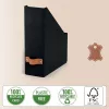 Leitz Puro Caixa para revistas, 100 % cartão reciclado, pack de 2, preto, cartão, 100 mm, 260 mm, 310 mm, 310 g