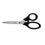 Leitz Tesoura de aço inoxidável 185 mm, adulto, corte reto, unidade, preto, aço inoxidável, aço inoxidável, tesoura de escritório