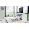 Leitz Ergo Alumínio Ultra-Flat Suporte para portátil ajustável em altura, braço para portátil e tablet, cinzento-escuro, alumínio, 25,4 cm (10