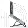 Leitz Ergo Alumínio Ultra-Flat Suporte para portátil ajustável em altura, braço para portátil e tablet, cinzento-escuro, alumínio, 25,4 cm (10