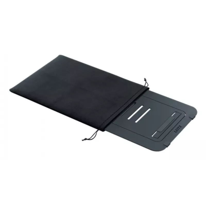 Leitz Ergo Alumínio Ultra-Flat Suporte para portátil ajustável em altura, braço para portátil e tablet, cinzento-escuro, alumínio, 25,4 cm (10