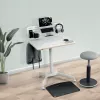Leitz Ergo Small Pegboard Organizador de secretária, 42x25 cm, MDF, plástico reciclado, borracha, branco, montagem com grampo, Letter, papel, imagem, 450 x 61 x 330 mm, 450 mm