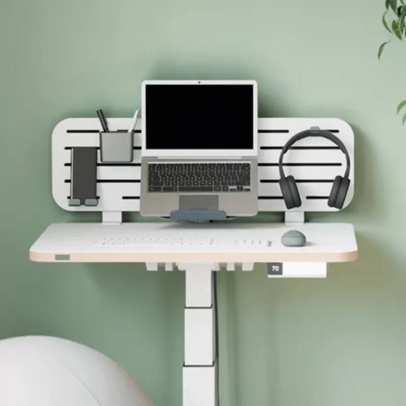 Leitz Ergo Pegboard Organizador de secretária com suporte para portátil, 80x25 cm
