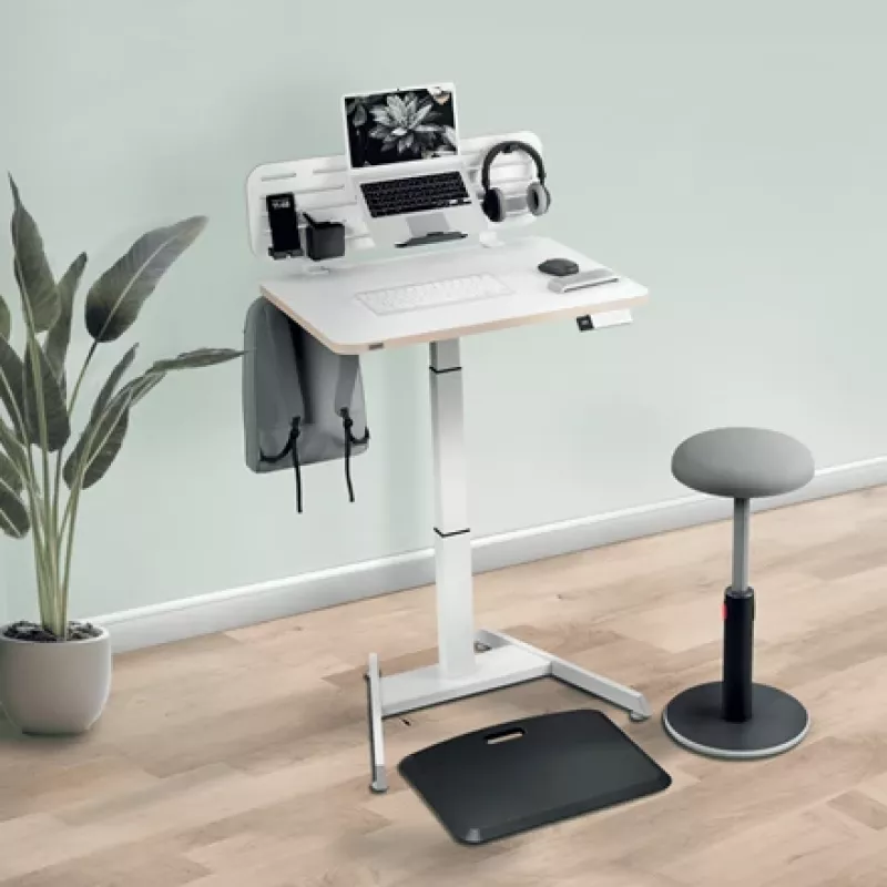 Leitz Ergo Pegboard Organizador de secretária com suporte para portátil, 80x25 cm