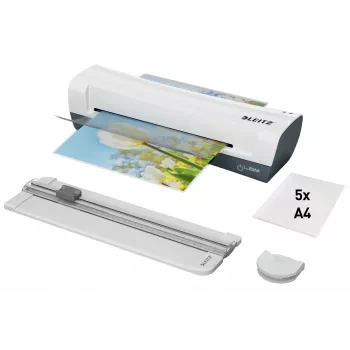 Leitz iLAM Home 4-in-1 A4 conjunto de plastificadora, 24 cm, plastificadora a quente, 300 mm/min, 0,4 mm, A4, 100 µm