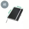 Leitz Style caderno A5 liso com capa dura, monocromático, preto, A5, 80 folhas, 100 g/m², capa dura
