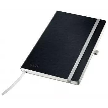 Leitz Style caderno A5 liso com capa mole, monocromático, preto, A5, 80 folhas, 100 g/m², capa mole