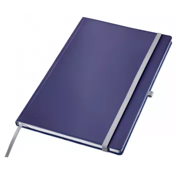Leitz Style caderno A4 quadriculado com capa dura, monocromático, azul, A4, 80 folhas, 100 g/m², papel quadriculado