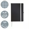 Leitz Style caderno A5 quadriculado com capa dura, monocromático, preto, A5, 80 folhas, 100 g/m², papel quadriculado