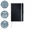 Leitz Style caderno A5 pautado com capa mole, monocromático, preto, A5, 80 folhas, 100 g/m², papel pautado