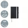 Leitz Style caderno A6 quadriculado com capa dura, monocromático, preto, A6, 80 folhas, 100 g/m², papel quadriculado