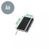 Leitz Style caderno A6 quadriculado com capa dura, monocromático, preto, A6, 80 folhas, 100 g/m², papel quadriculado