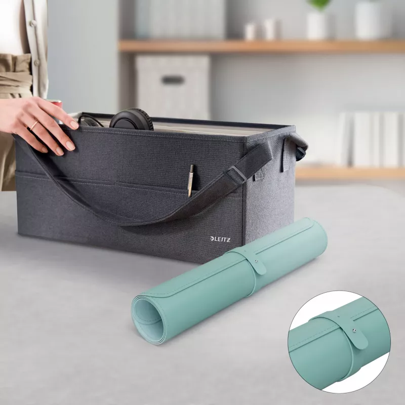 Leitz Large Desk Mat, cor menta, policloreto de vinilo (PVC), 400 mm, 800 mm, 2 mm, 350 g