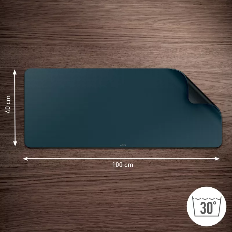 Leitz Extra Large Gaming Mat, cinzento-escuro, polipropileno (PP), 400 mm, 1000 mm, 3 mm, 800 g