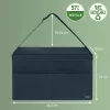 Leitz Fabric bolsa de trabalho Hot Desking com tampa, bolsa de arrumação, cinzento, retangular, tecido, monocromático, unissexo