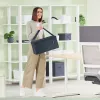 Leitz Fabric bolsa de trabalho Hot Desking com tampa, bolsa de arrumação, cinzento, retangular, tecido, monocromático, unissexo