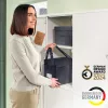 Leitz Fabric bolsa compacta de trabalho Hot Desking com tampa, bolsa de arrumação, cinzento, retangular, tecido, monocolor, adulto