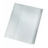 Leitz 12810000 índice separador índice separador numérico cartão cinzento