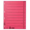 Leitz 16580025 índice numérico de separadores cartão vermelho