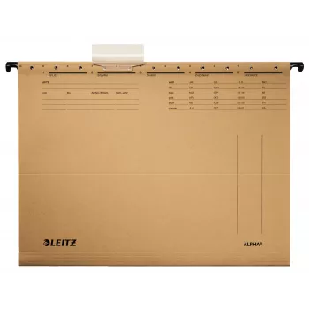 Leitz ALPHA pasta suspensa cartão A4 castanha