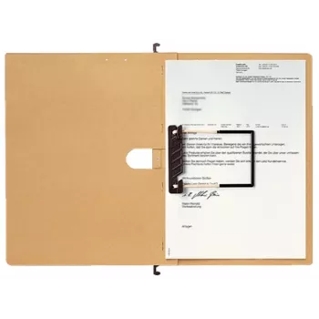 Leitz Alpha pasta suspensa cartão, polipropileno (PP) A4 castanha