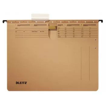 Leitz Alpha pasta suspensa cartão, polipropileno (PP) A4 castanha