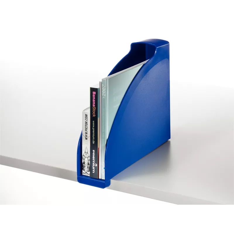 Leitz Recolhedor de revistas Plus Standard, azul, plástico, A4, 7 cm, 78 mm, 300 mm
