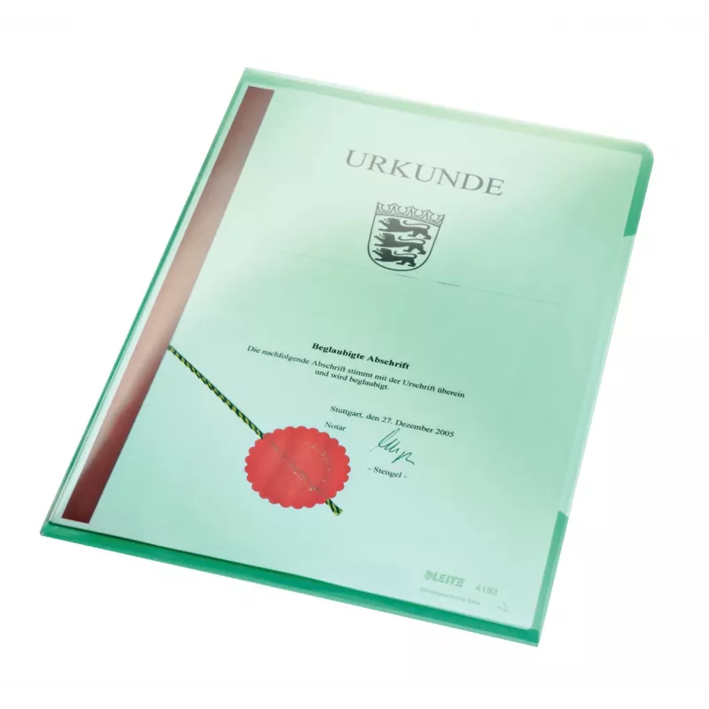 Leitz 41530055 Dossier PVC verde A4