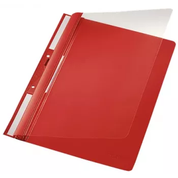 Leitz 41900025 Pasta de relatório PVC vermelho, transparente