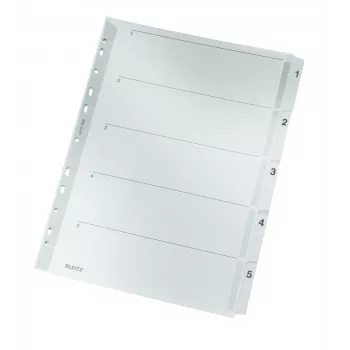 Leitz 43230000 Separador numérico cartão, plástico cinzento