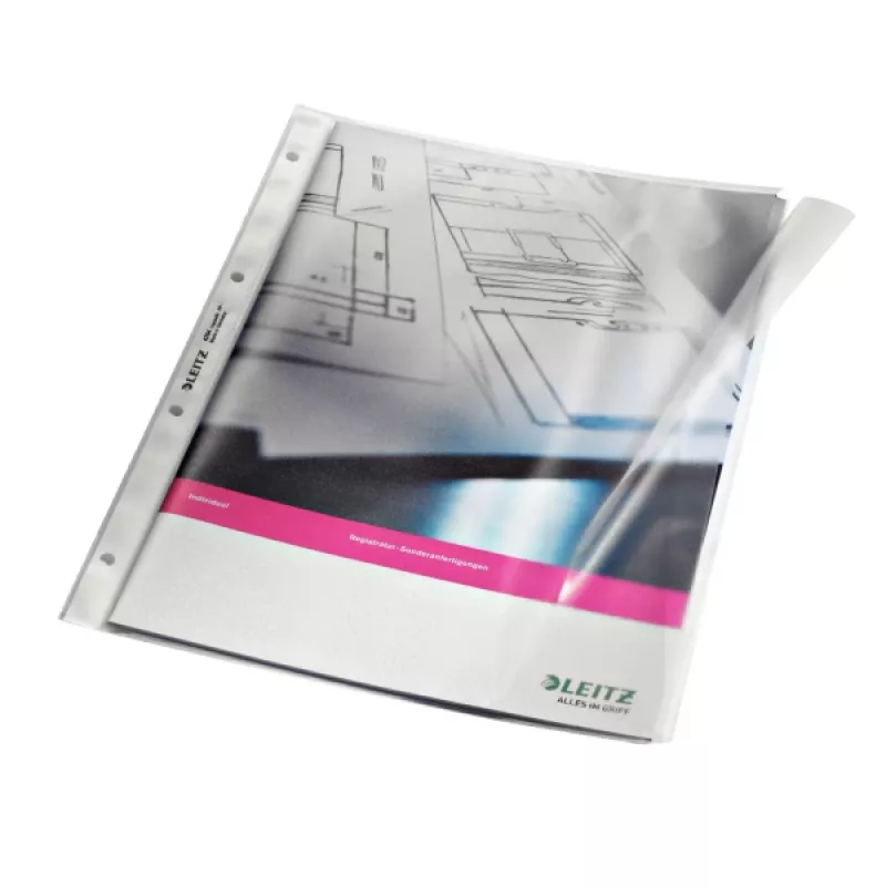 Leitz Capa Premium A4 aberta à direita com aba, 30 % de conteúdo reciclado de resíduos pré-consumo