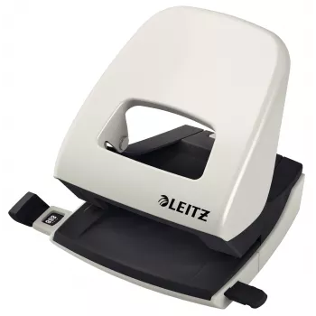 Leitz NeXXt Perfurador 5008, 2 furos 30 folhas, 30 folhas, preto, cinzento, metal, plástico, 8 cm, 5,5 mm, A4