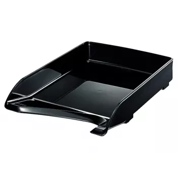 Leitz Cesta de correspondência elegante, poliestireno, preto, 250 mm, 350 mm, 63 mm, 370 g